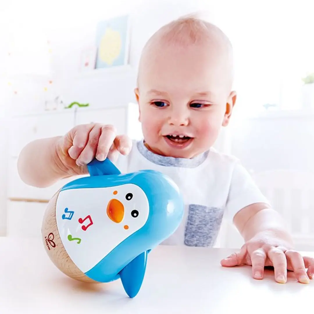Hape Pinguïn Muzikale Wiebelaar - Veelkleurig