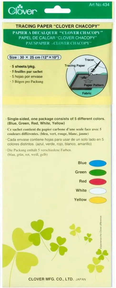 Clover Overtrekpapier - 5 Stuks