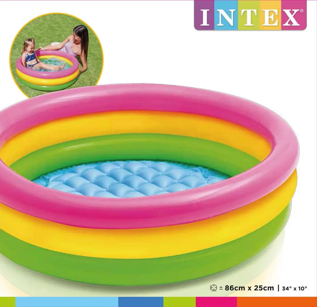 Intex Sunset Glow 3-ring Zwembad 86x25cm - 68L