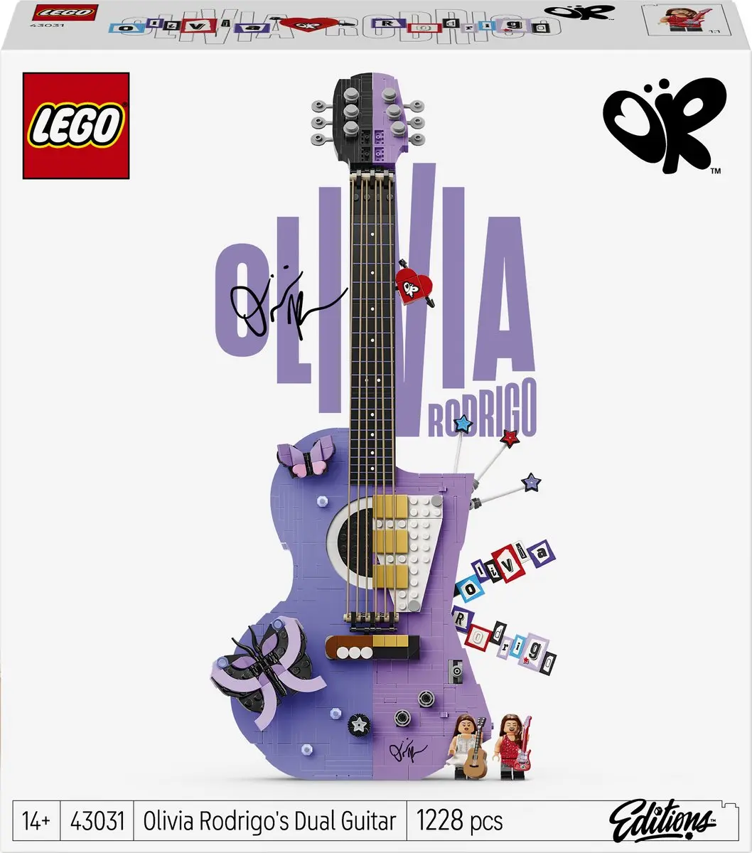 LEGO Olivia Rodrigo Dubbele Gitaar Bouwpakket 43031