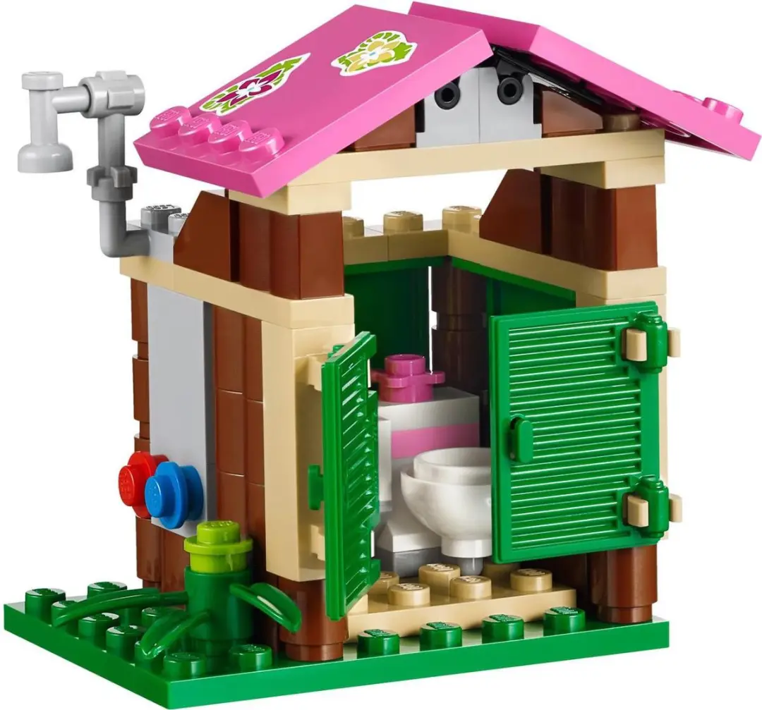 LEGO Jungle Reddingsbasis 472 Stukken - 2 Minifiguren - Paars
