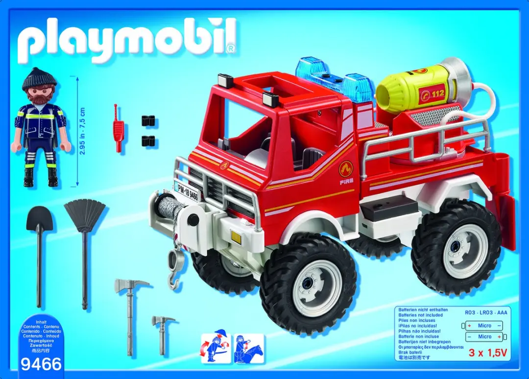 Playmobil City Action Brandweer Terreinwagen 9466 - Multicolor