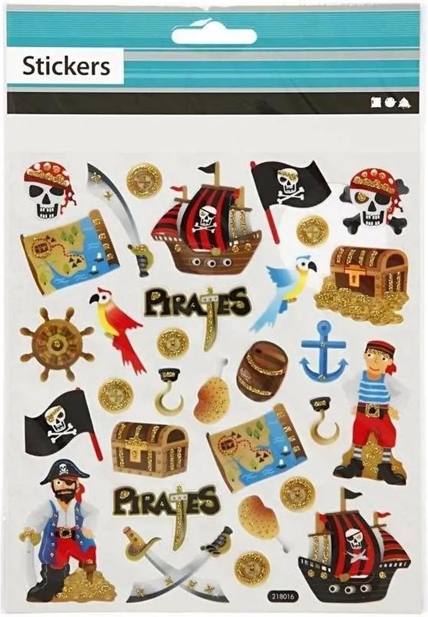 Creativ Piraten Stickers Vel - Multi