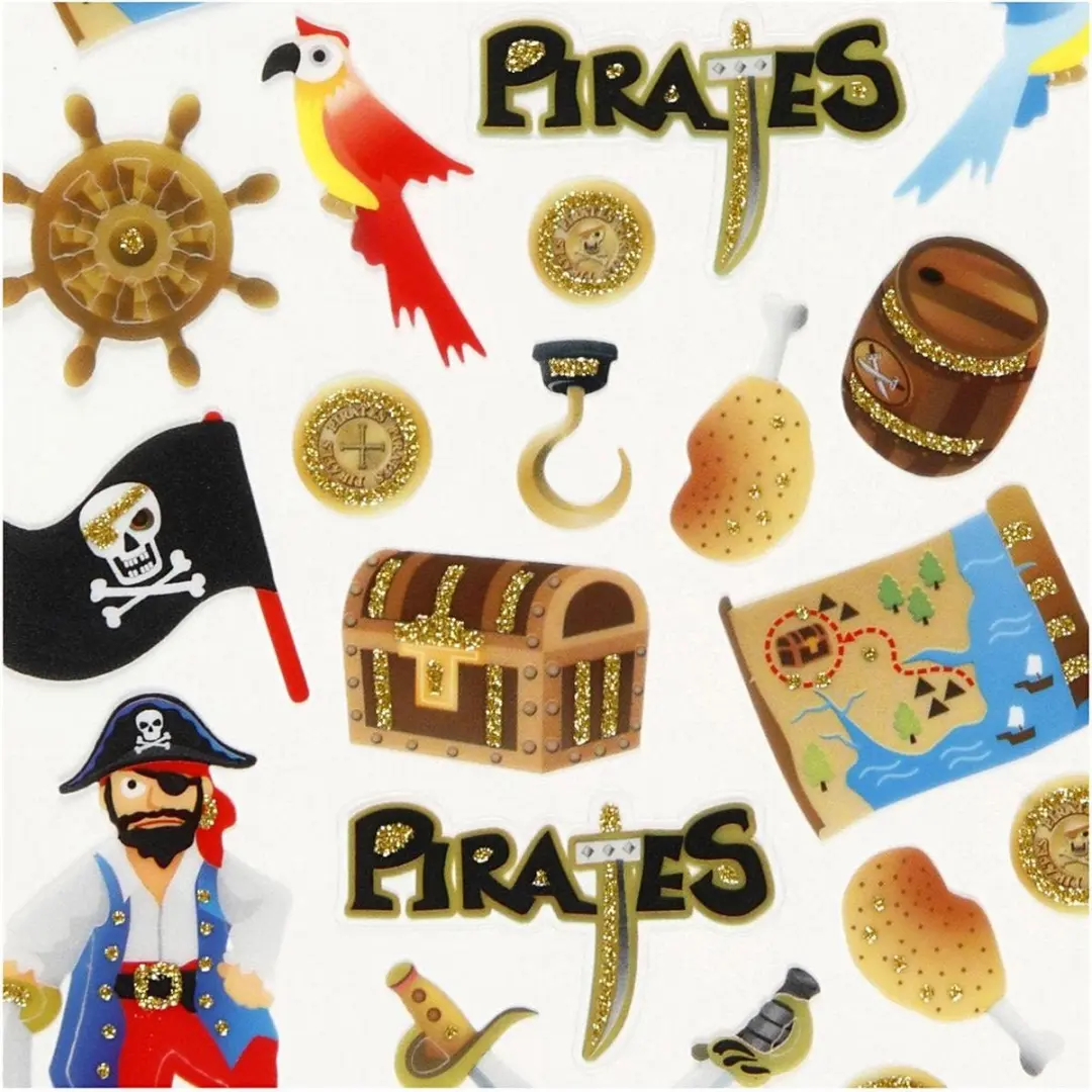Creativ Piraten Stickers Vel - Multi