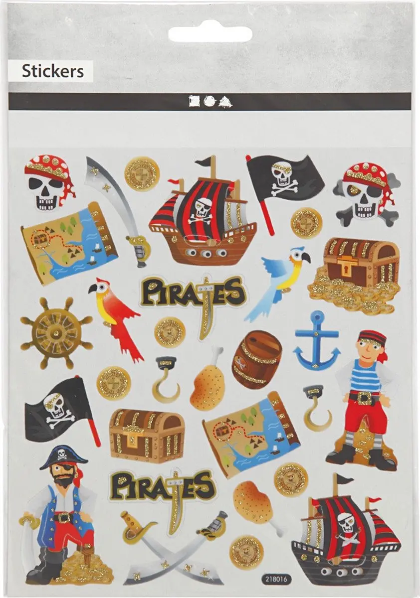 Creativ Piraten Stickers Vel - Multi