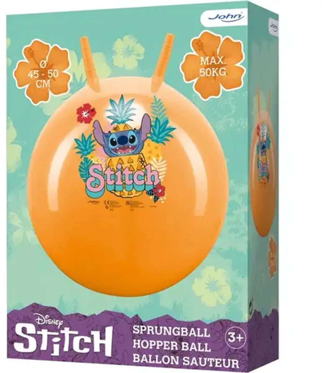 Disney Stitch Skippybal 50cm - Oranje