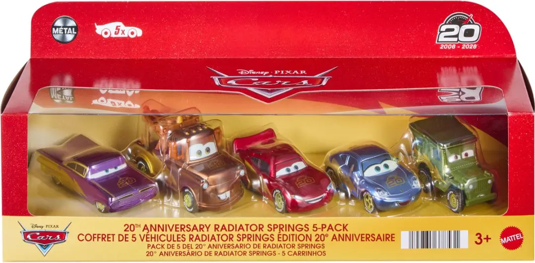 Mattel Disney Cars Race om Radiator Springs - Set van 5 - Meerkleurig - afbeelding 6 van 6