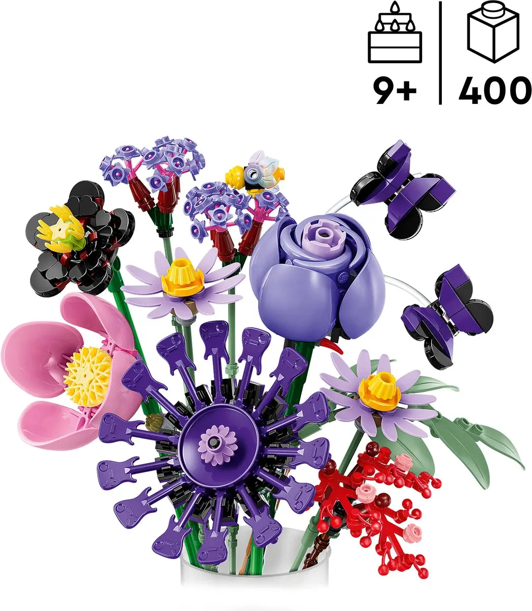 LEGO Botanicals Olivia Rodrigo Bloemenboeket 11507 - 400 Stukken - Multicolor - afbeelding 6 van 6