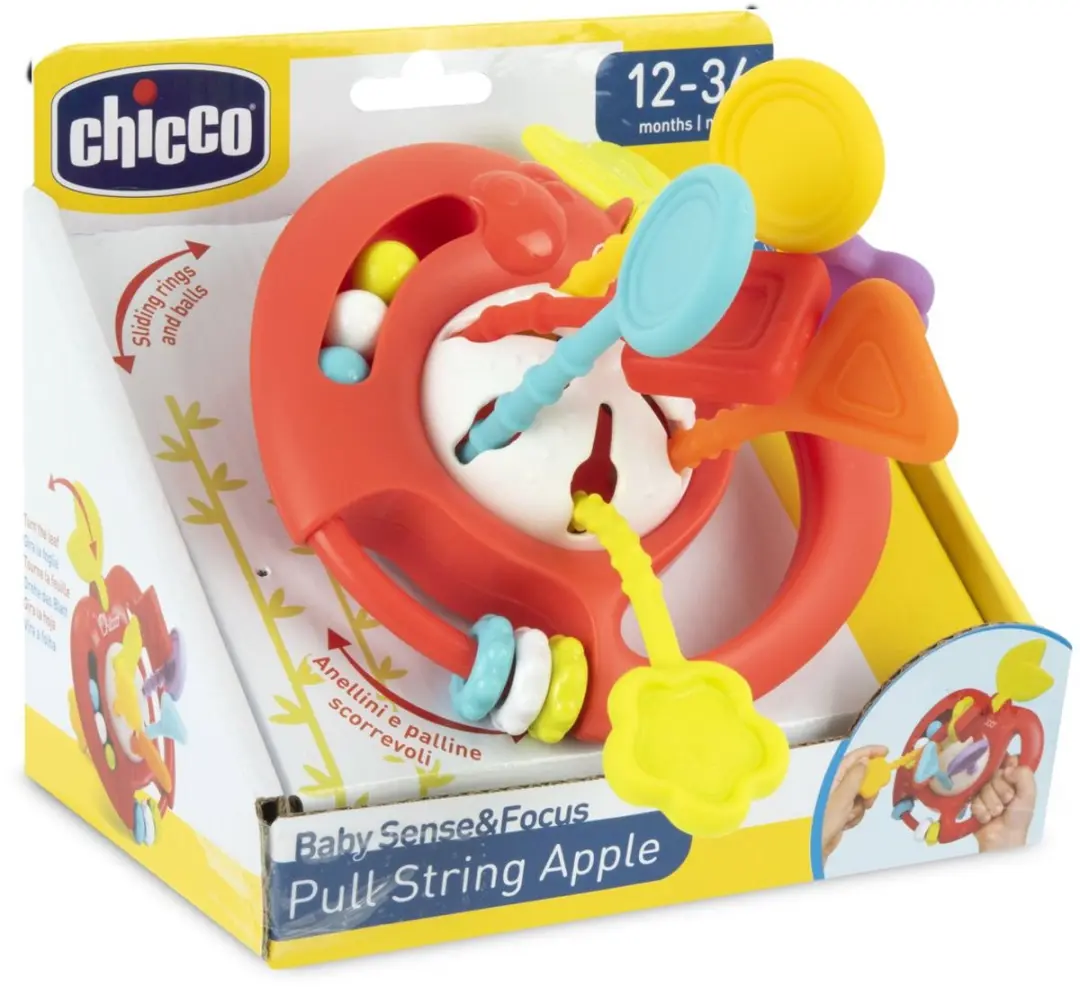 Chicco Multisensorische Trekkoord Appel - Rood/Multicolor