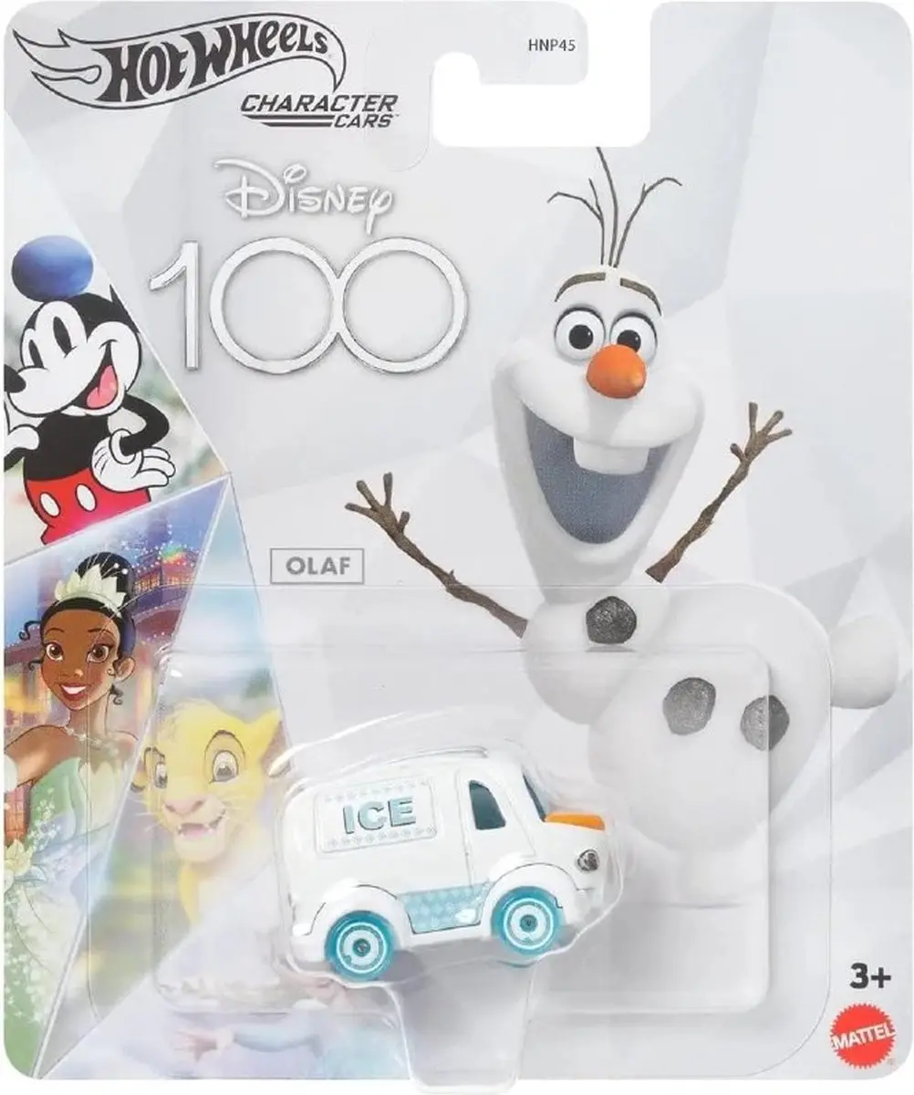 Hot Wheels Disney 100 Years Olaf Character Car HNP45