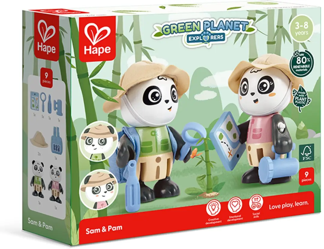 Hape Sam & Pam - Multikleur - afbeelding 6 van 6