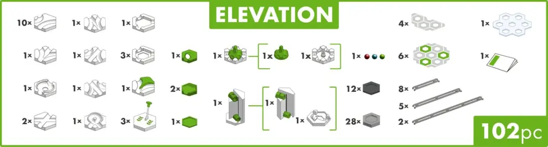 Ravensburger GraviTrax Action-Set Elevation - 102 Onderdelen