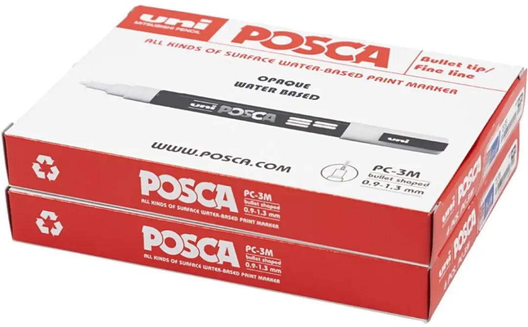 Posca PC-3M Markers - 12 Stuks - Diverse Kleuren