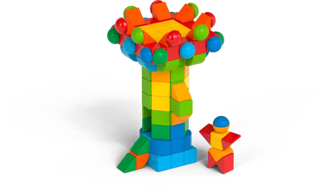 Geomag Magicube Recycled Blocks 164-delig - Multicolor - afbeelding 2 van 3