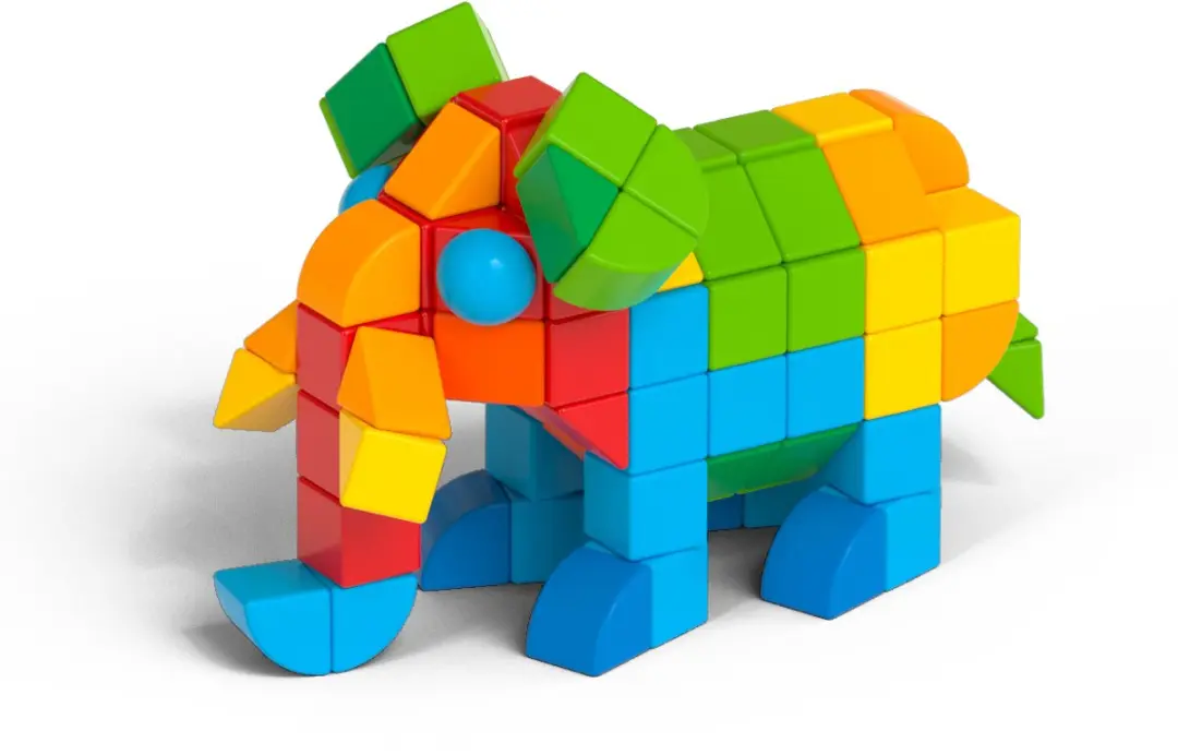 Geomag Magicube Recycled Blocks 164-delig - Multicolor - afbeelding 3 van 3