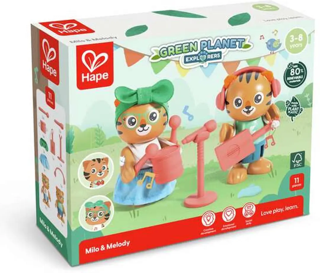 Hape Milo & Melodie E3423 - Multikleur
