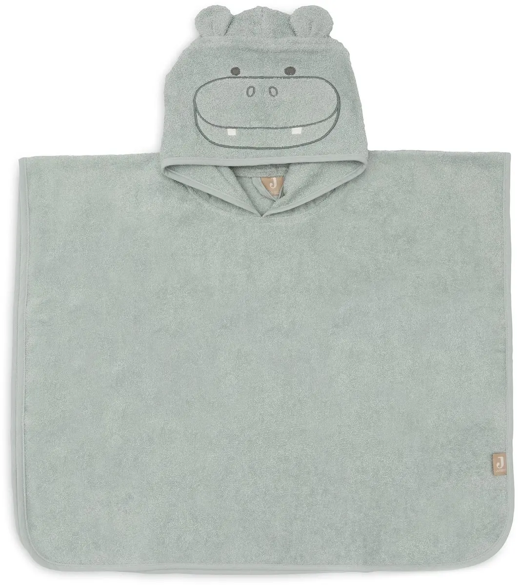 Jollein Badponcho Hippo Happy Misty Green