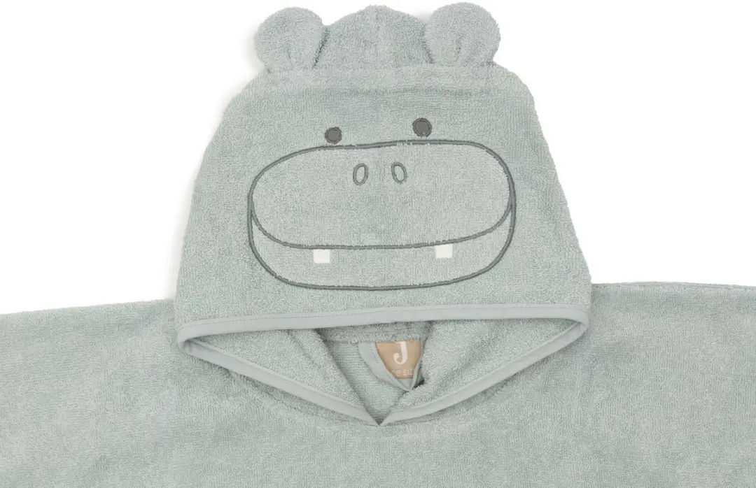 Jollein Badponcho Hippo Happy Misty Green - 2-3 jaar