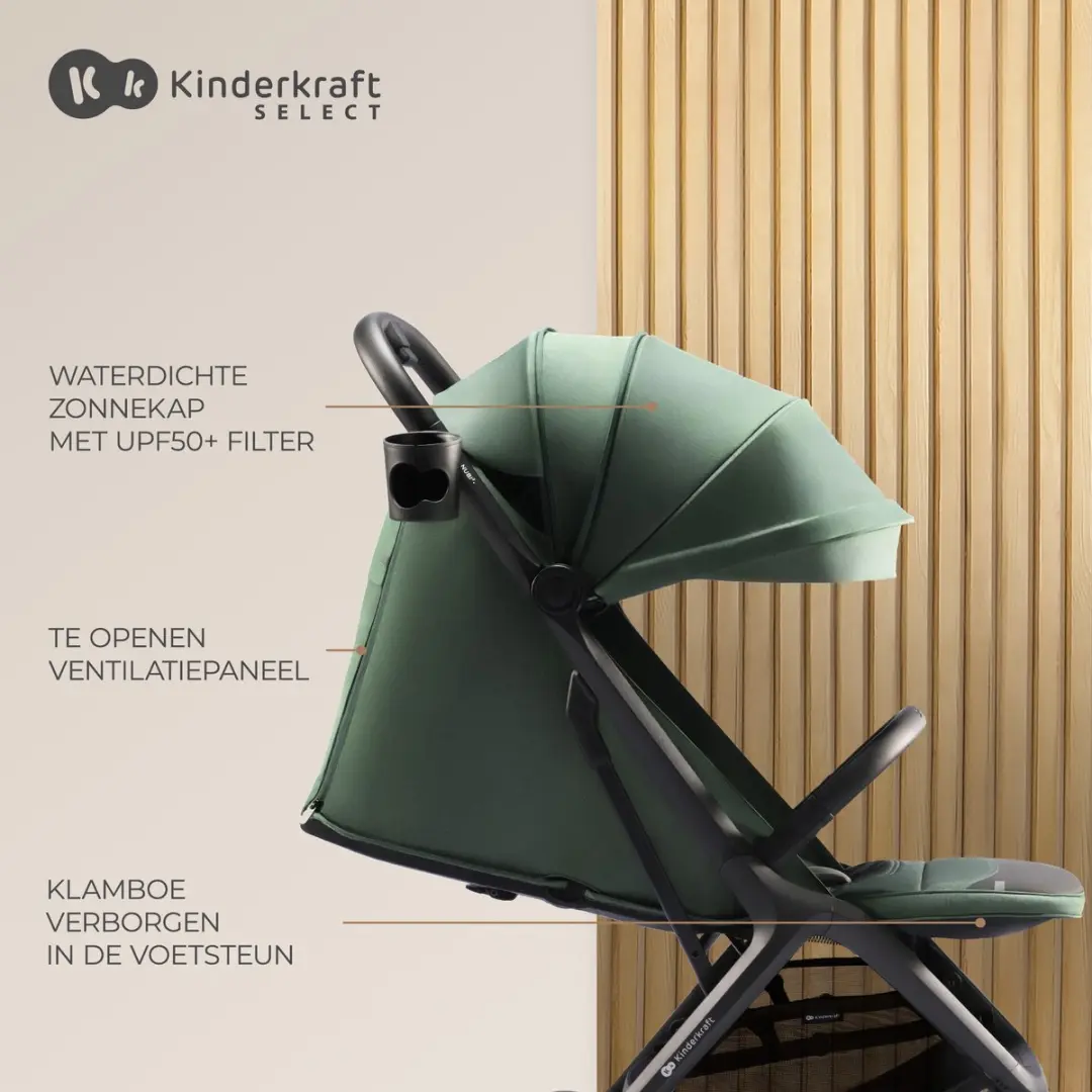 KinderKraft NUBI 2 Buggy 25kg - Roze