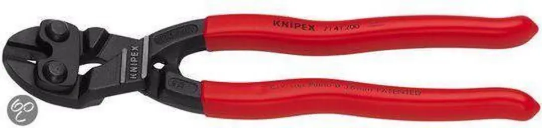 Knipex 71 41 200 Boutensnijtang CoBolt 20° Gebogen