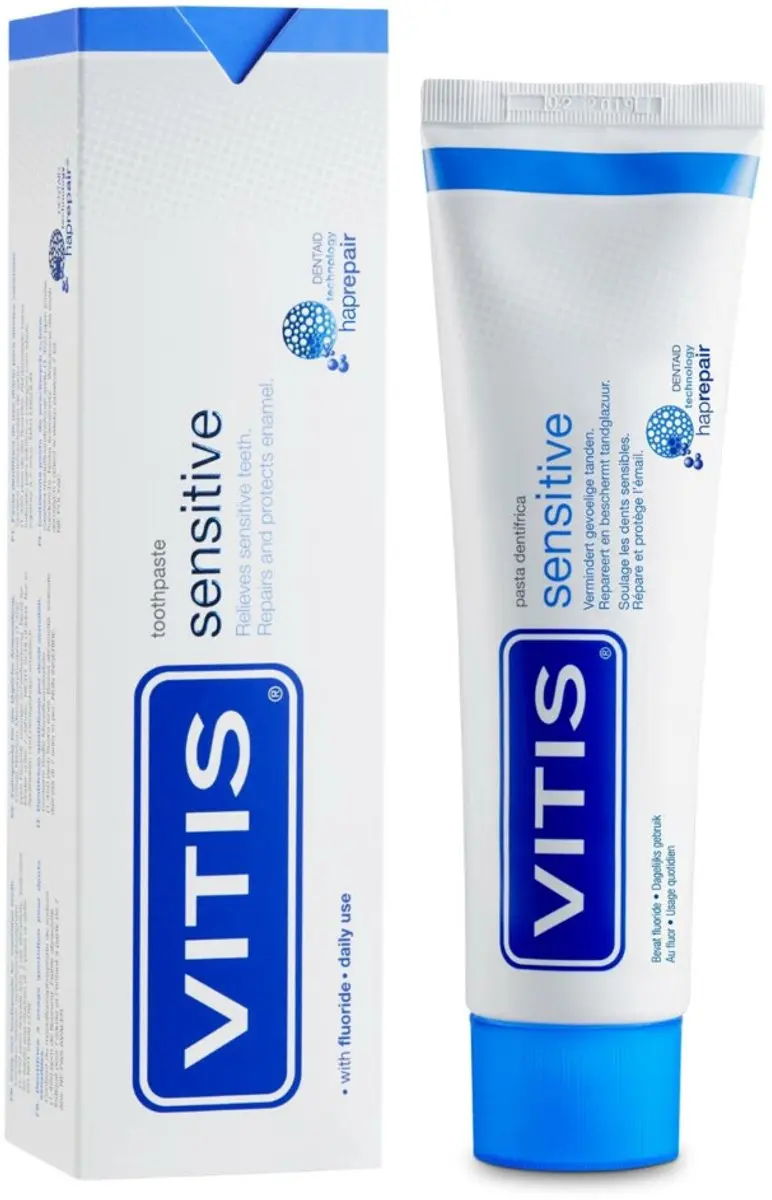 Vitis Tandpasta Sensitive 6x75ml