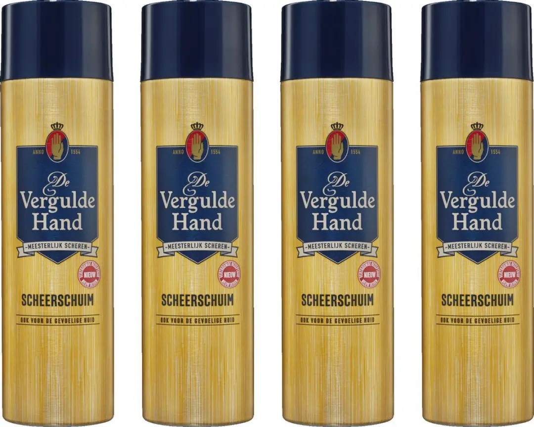 Vergulde Hand Scheerschuim Voordeelverpakking 250ml