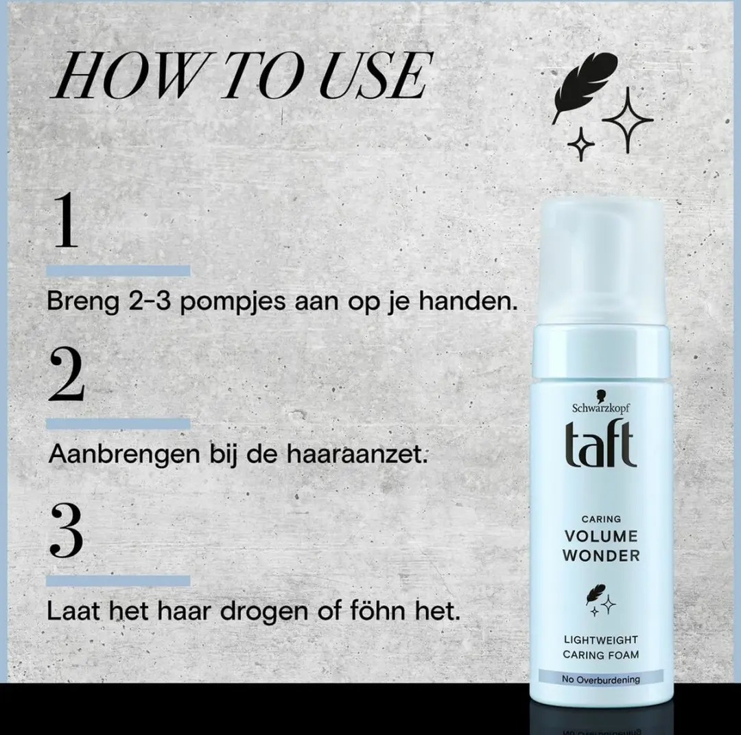 Taft Volume Wonder Poeder 150ml - Blauw/Wit