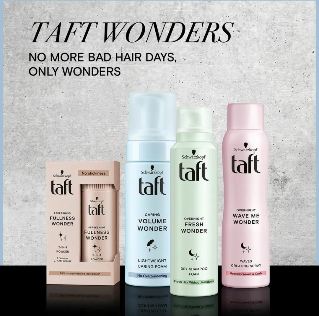 Taft Volume Wonder Poeder 150ml - Blauw/Wit