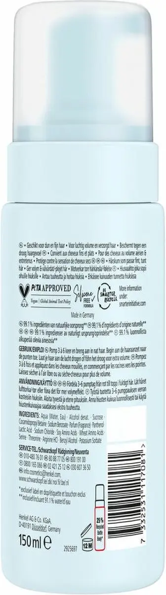 Taft Volume Wonder Poeder 150ml - Blauw/Wit