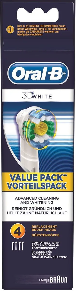 Oral-B 3D White Opzetborstels EB18 - 4 Stuks