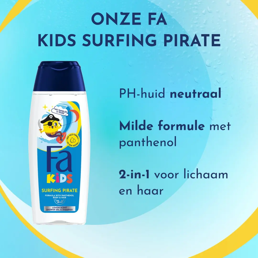 Fa Kids Surfing Pirate Douchegel 12x250ml