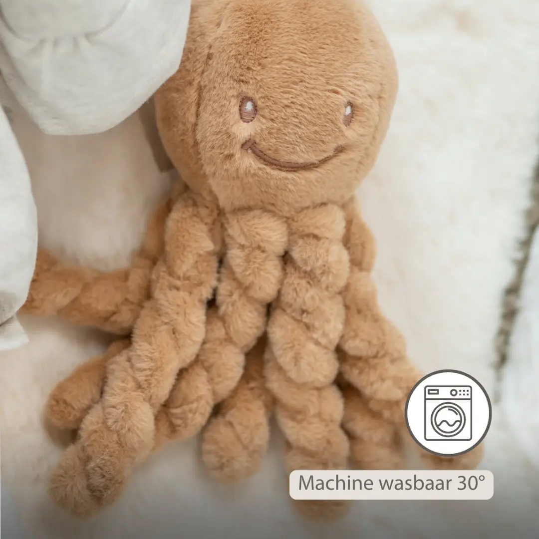 Nattou Lapidou Doudou Octopus 22cm - Warm beige