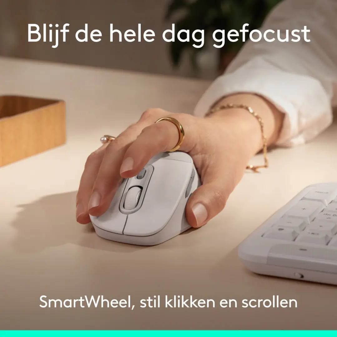 Logitech Signature Comfort Plus M850L Draadloze Muis - Wit