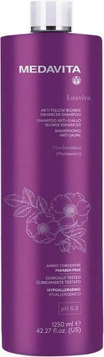 Medavita Luxviva Anti-Yellow Blond Shampoo 1250ml