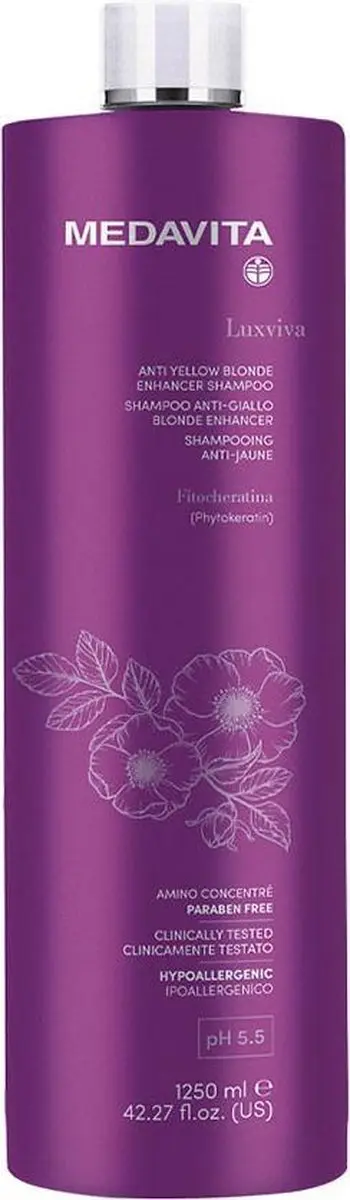 Medavita Luxviva Anti-Yellow Blond Shampoo 1250ml