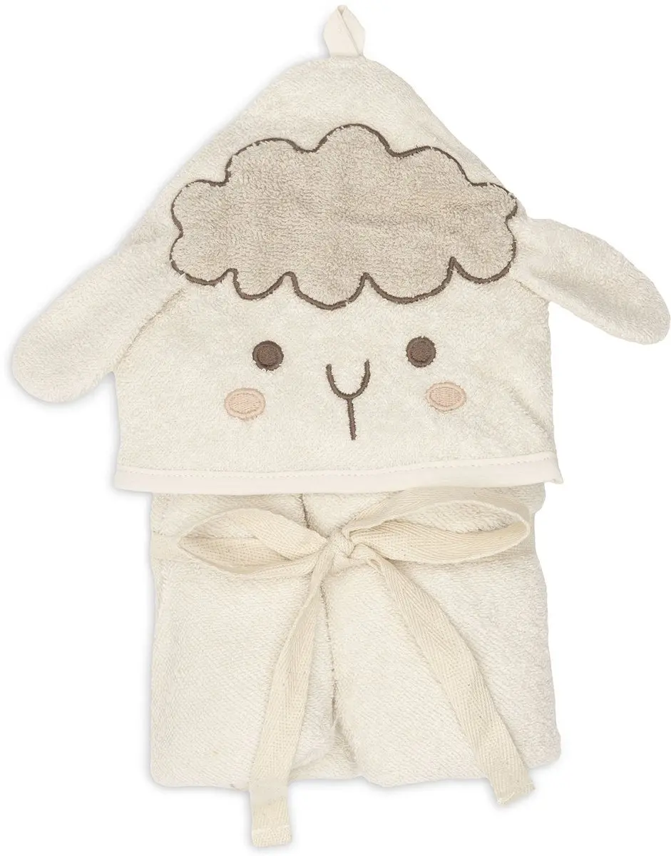 Jollein Badcape Badstof Sheep Sonny 75x75cm - Multicolor