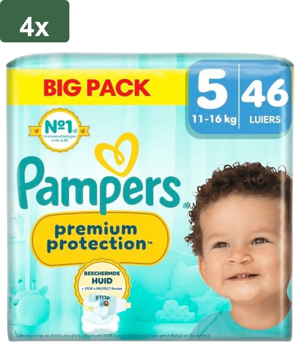 Pampers Premium Protection Luiers Maat 5 - 184 Stuks