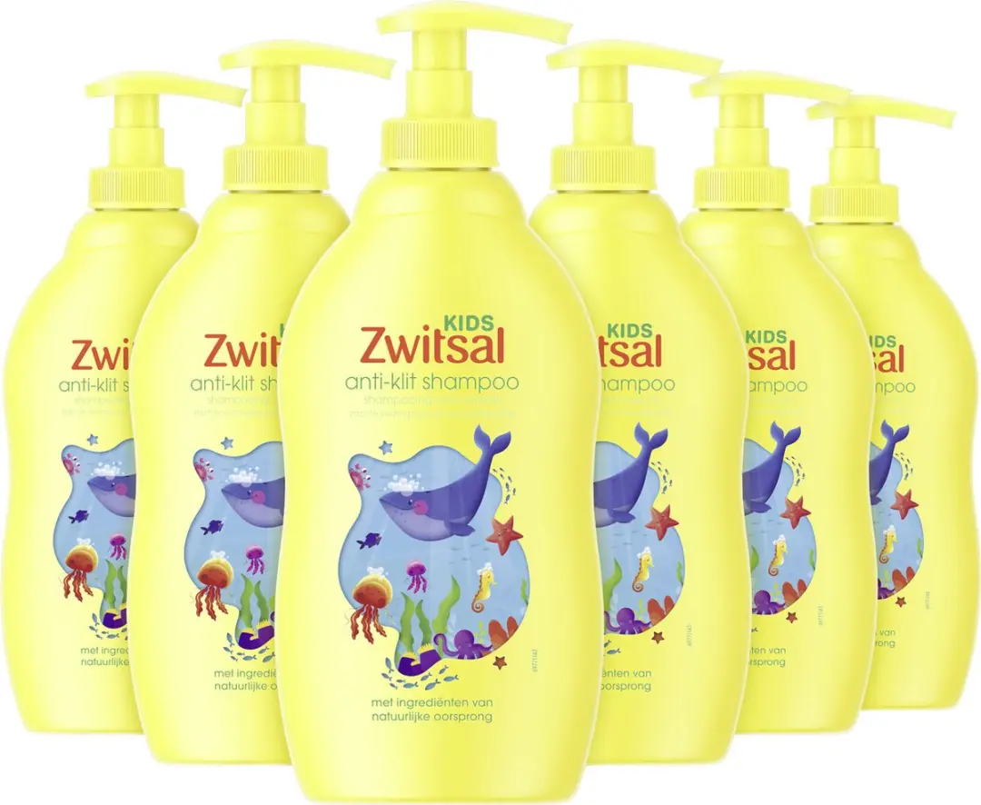 Zwitsal Kids Anti-Klit Shampoo - 2400ml (6x400ml)