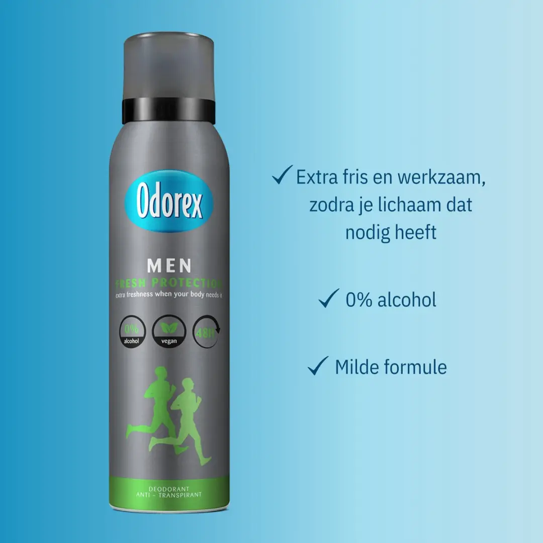 Odorex For Men Fresh Protection Anti-Transpirant Spray - 6x150ml