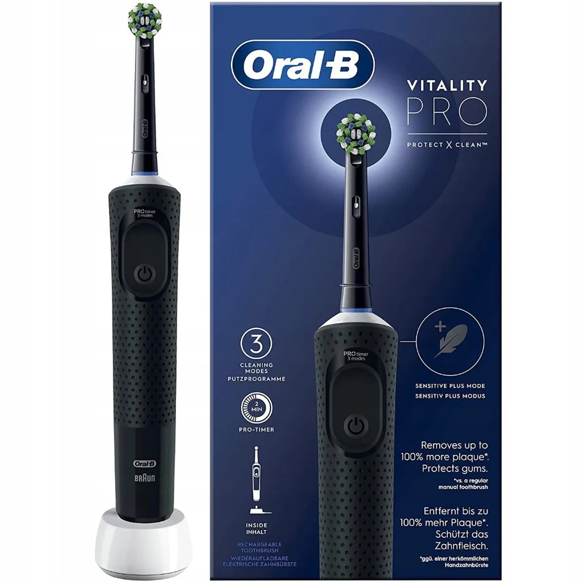 Oral-B Vitality Pro D103 Elektrische Tandenborstel - 7600 Bewegingen - Zwart
