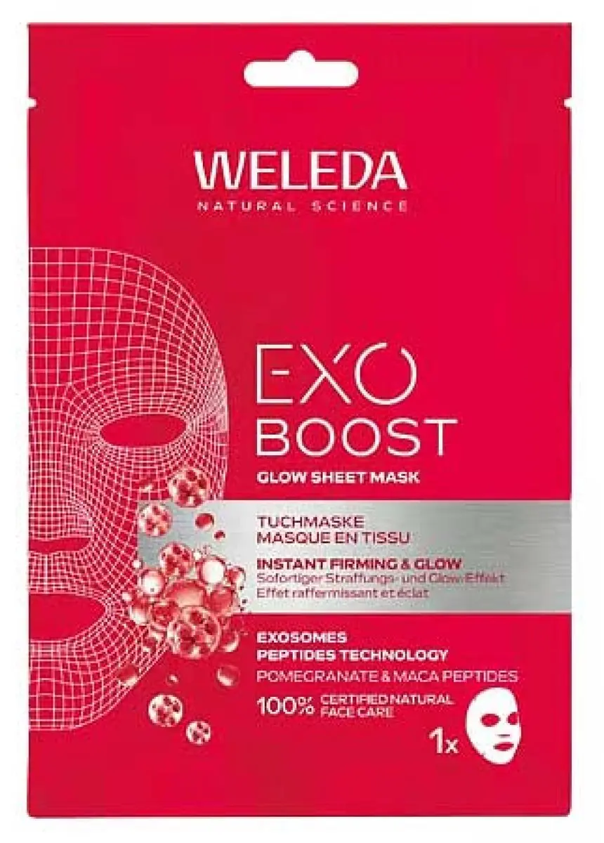 Weleda Exo Boost Glow Stoffen Masker 20ml