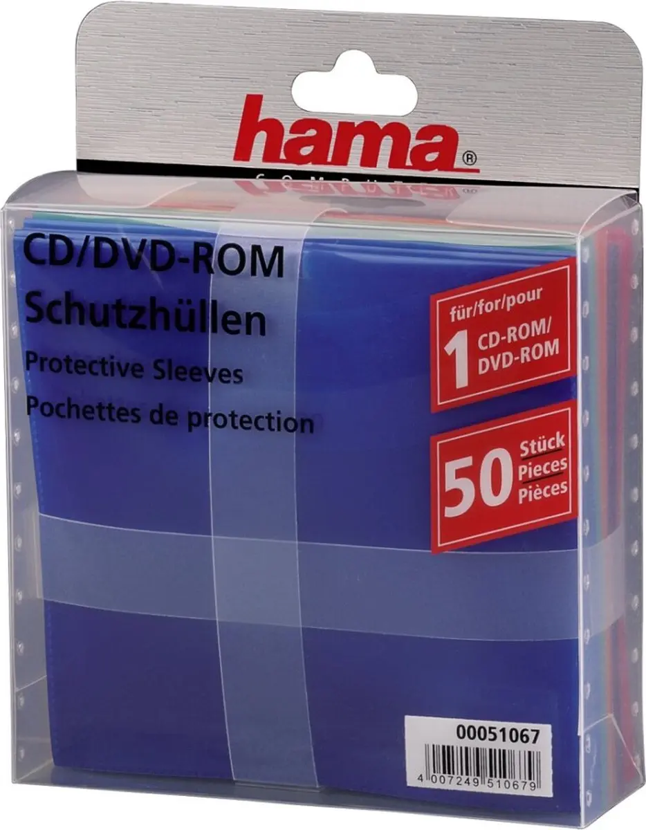 Hama CD/DVD Hoesjes 50 Stuks