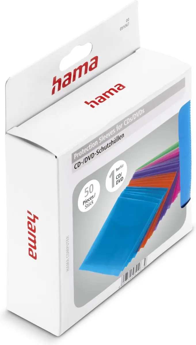 Hama CD/DVD Hoesjes 50 Stuks - Multicolor