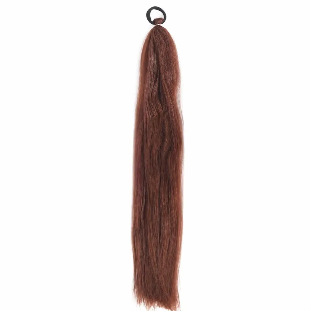 NuveX Koffie Lange Vlecht Paardenstaart Clip-In Haar Extensions