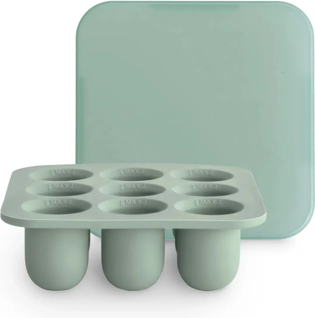 Mushie Fresh Food Feeder Tray - 9 Stuks - 10ml - Cambridge Blue