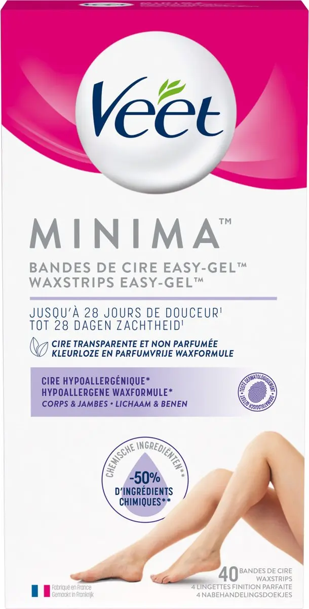 Veet Ontharingsstrips Hypoallergene Minima - 120 Stuks