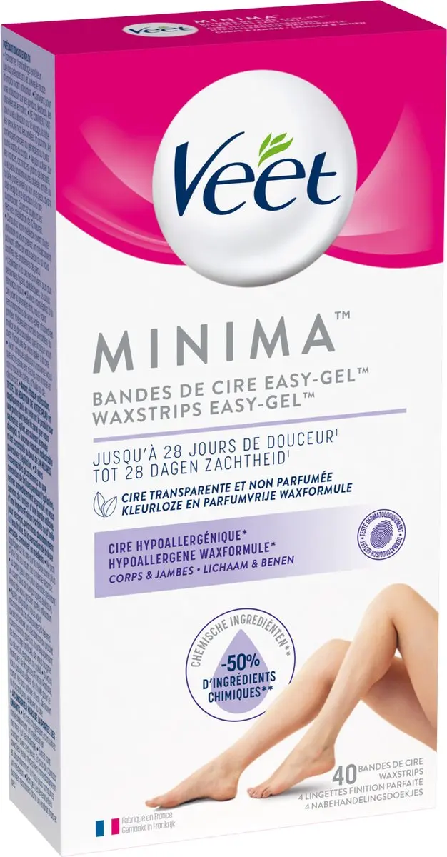 Veet Ontharingsstrips Hypoallergene Minima - 120 Stuks