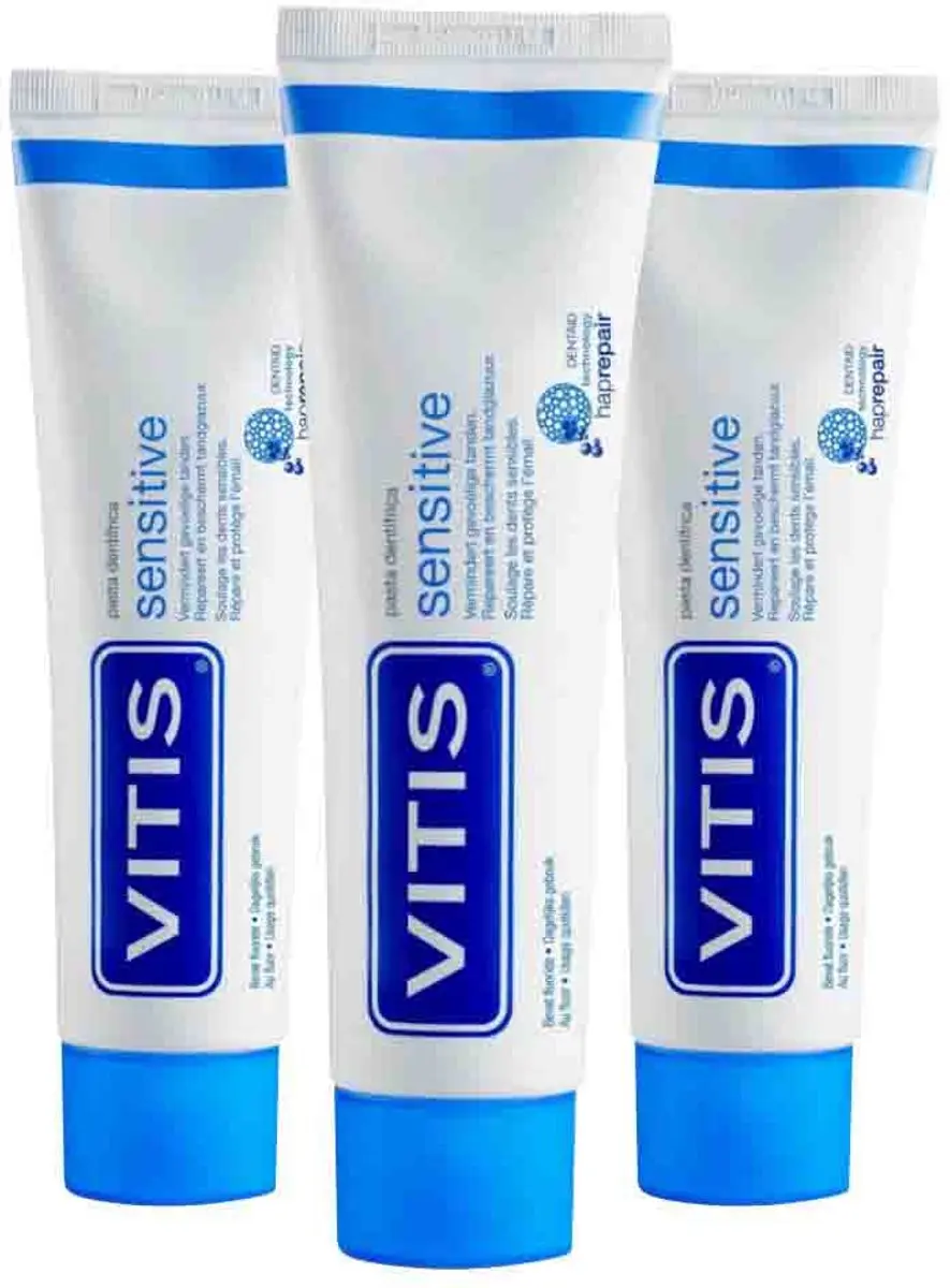 Vitis Tandpasta Sensitive 3x75ml