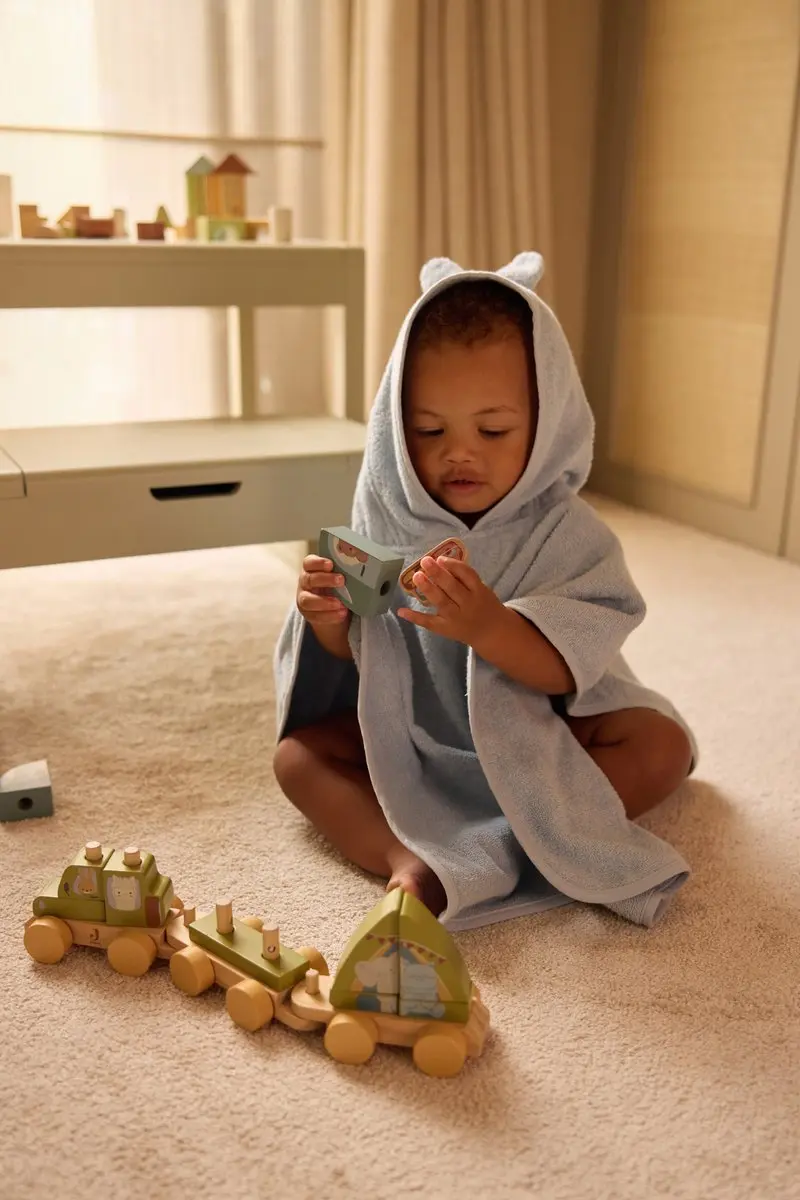 Jollein Badponcho Miffy Cloudy Blue - Kind 2-3 jaar