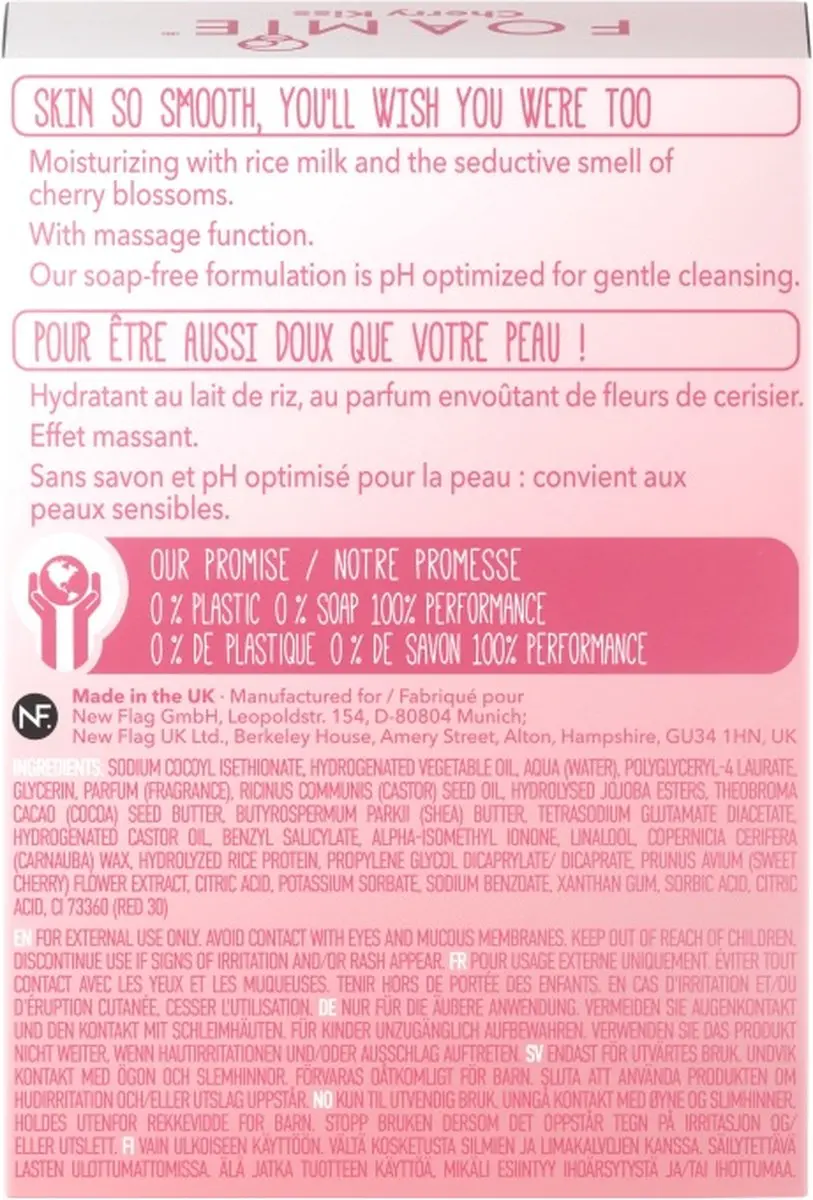KIS Foamie 2-in-1 Body Bar Cherry Kiss - 80ml